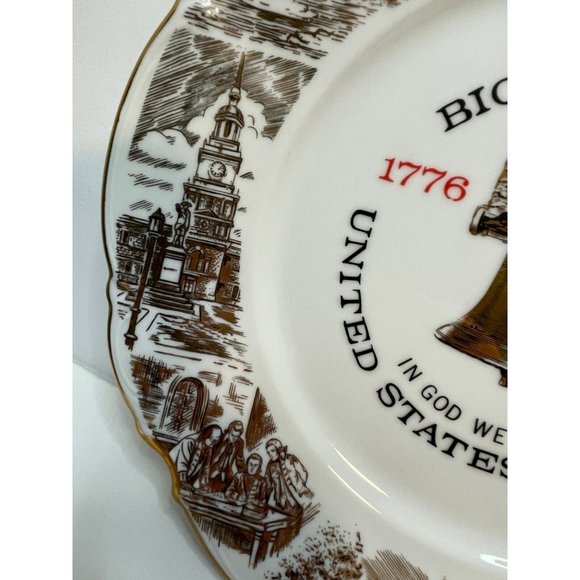 Edgewood Philadelphia Bicentennial Plate Liberty Bell Decorative 1976 - Picture 8 of 16